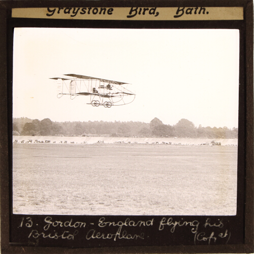 Gordon-England flying his Bristol Aeroplane