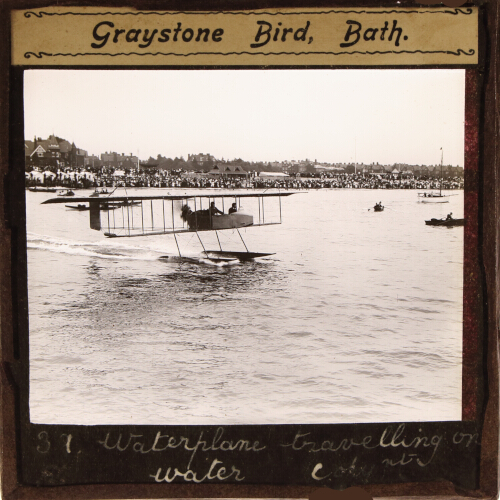 Waterplane travelling on water