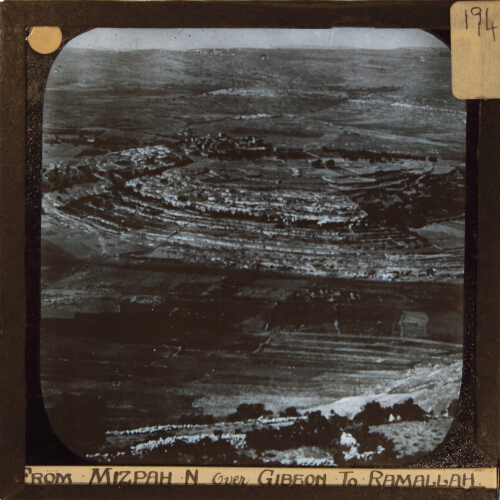 From Mizpah north over Gibeon to Ramallah