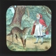 Red Riding Hood talking to the Wolf