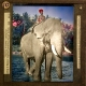 Giant of the tropical jungles; riding a huge elephant -- interior Ceylon