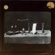 [Electrical instruments displayed on table]
