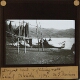 Dugout boats and fishing nets. Lake of Ochrida, 1904