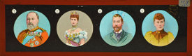 slide image -- [Portraits of members of the British royal family]