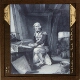 slide image -- Nelson in his Cabin at Prayer