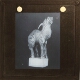 [Statuette of unidentified animal with single horn]
