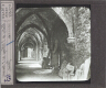 Ruines du cloître de l'abbaye de St-Bavon – Image inverted to correct view