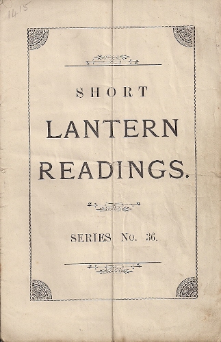 Lantern reading compilation: Short lantern readings 36 (1905)