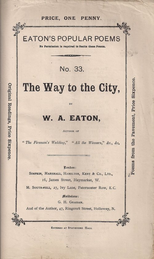 Eaton, The way to the city