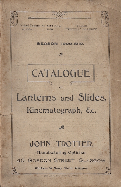 John Trotter lantern slide catalogue
